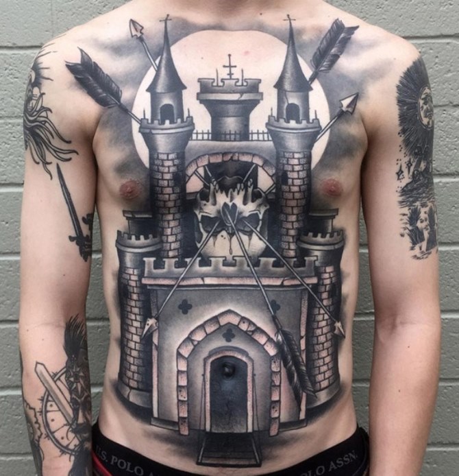  Castle Tattoo - Castle Tattoos <3 <3