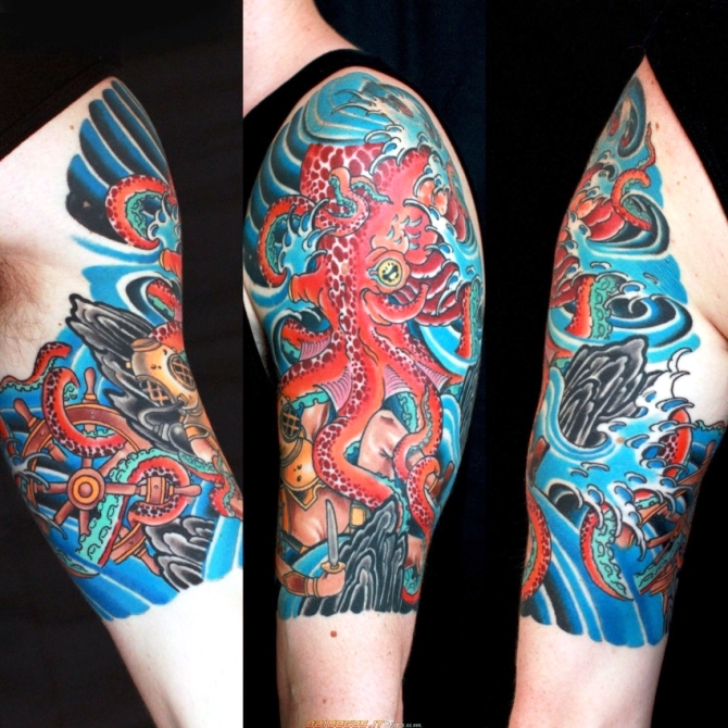  Japanese Octopus Tattoo Meaning - 30 Octopus Tattoos <3 <3
