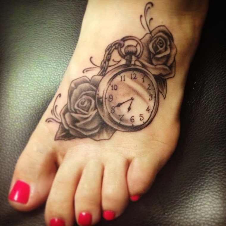 Wall Tattoo Clock Decoration | Wall Clock Tattoo Shop | Abstract Tattoo  Clock - Wall - Aliexpress