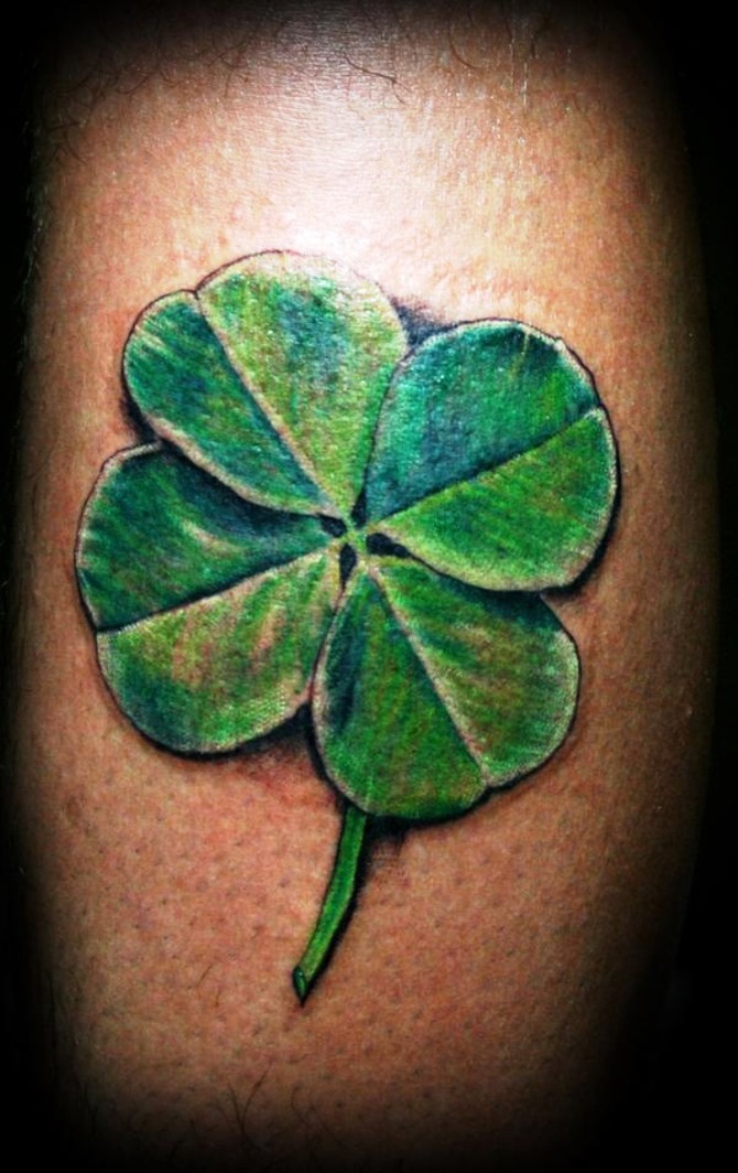 Realistic Four Leaf Clover Tattoo - Clover Tattoos <3 <3