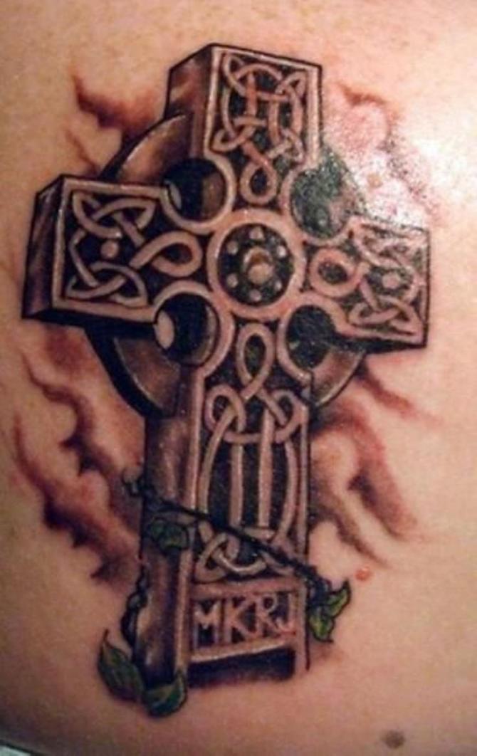 02 3d Cross Tattoo Pictures