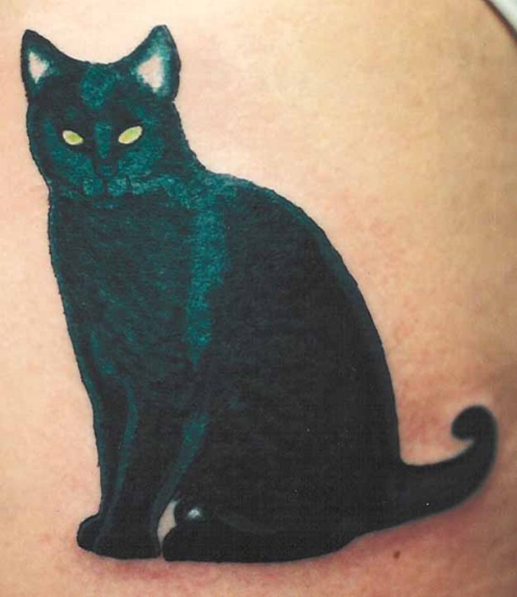 Premium Vector | Line art black cat vector illustration tattoo style vector  illustration