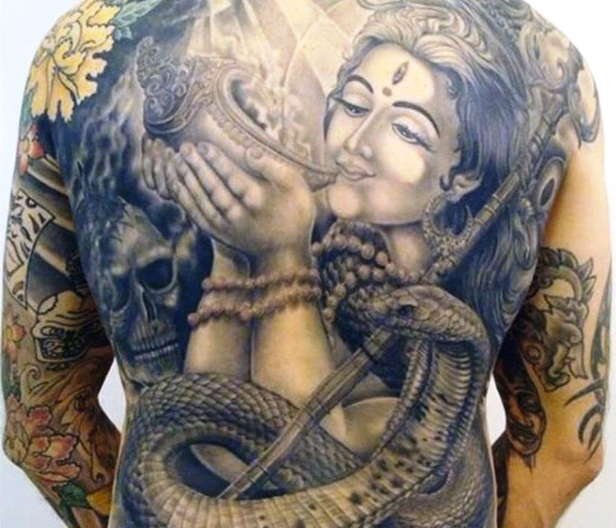 buddha chakra tattoo on back black women｜TikTok Search
