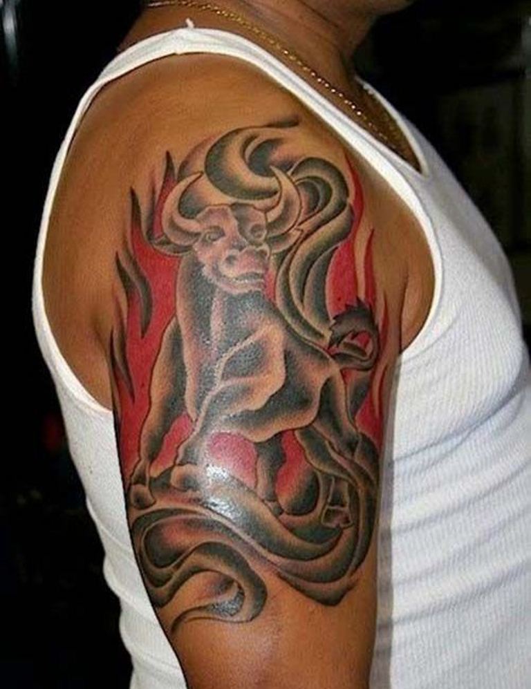 Bull Tattoo Tribal - Tattoo Ideas and Designs | Tattoos.ai