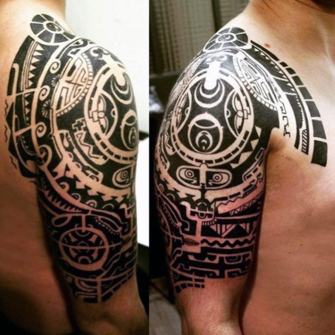 Tattoo for Men on Arm and Shoulder