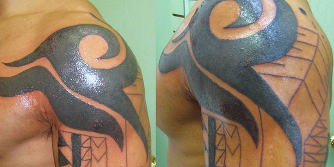 Tribal Shoulder Tattoo for Men