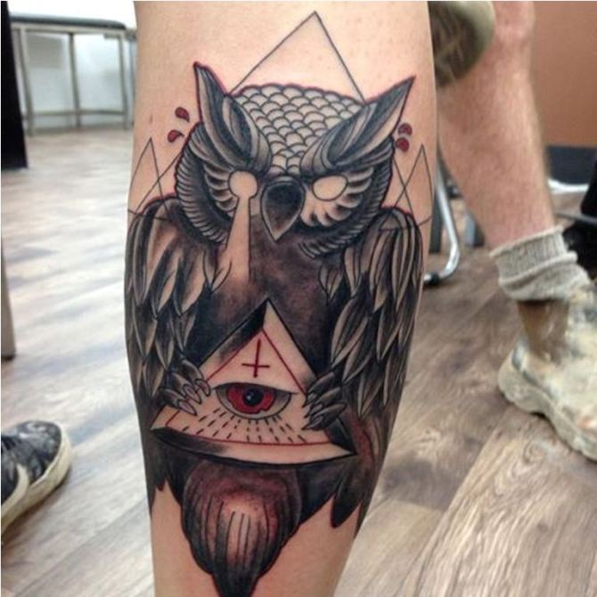 Owl Illuminati Tattoo