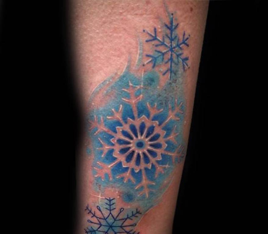 Canadian Maple Leaf Cross Snowflake Full Colour Graphic-Style Tattoo -  YouTube